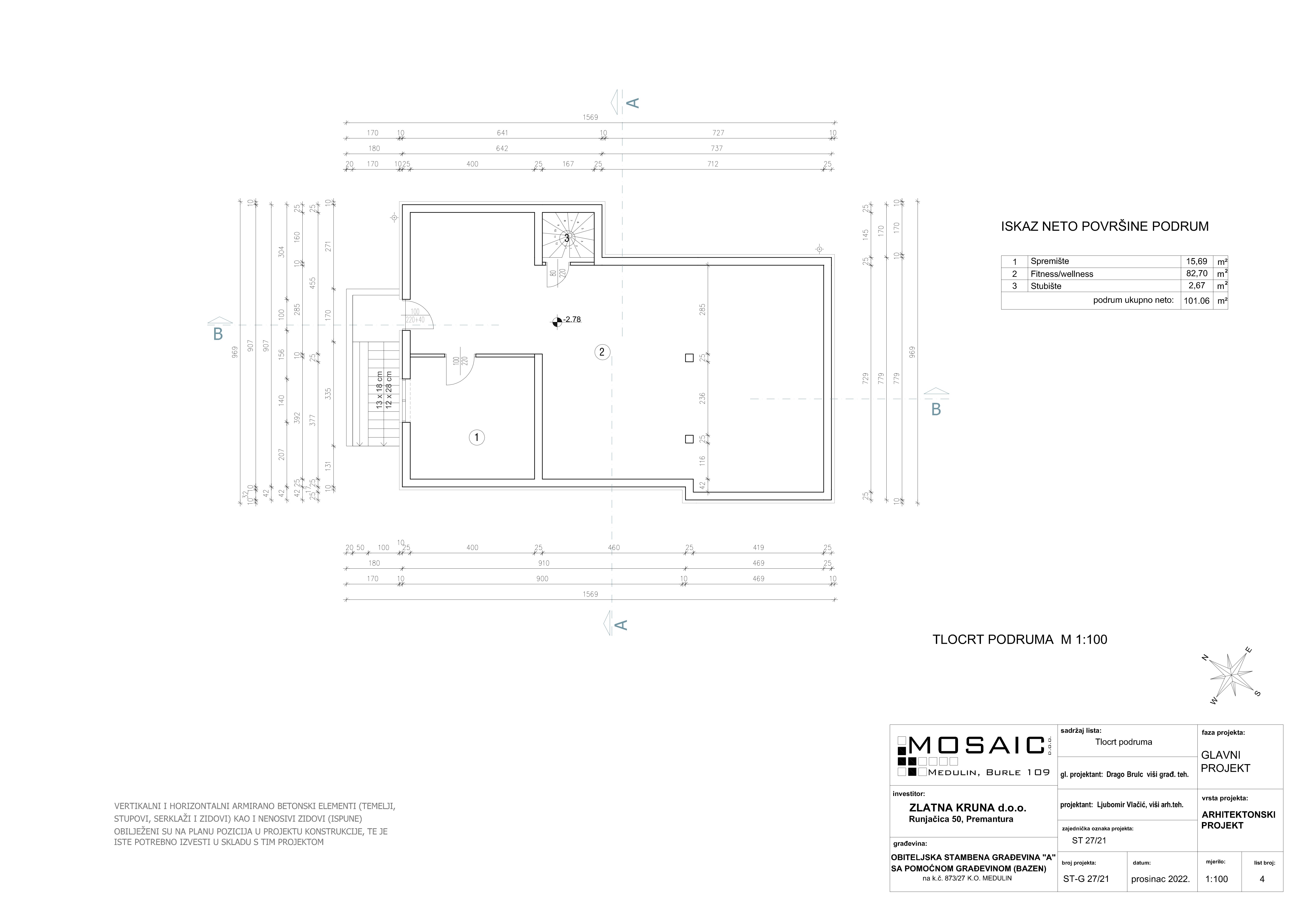 Villa A Ground Floor Plan