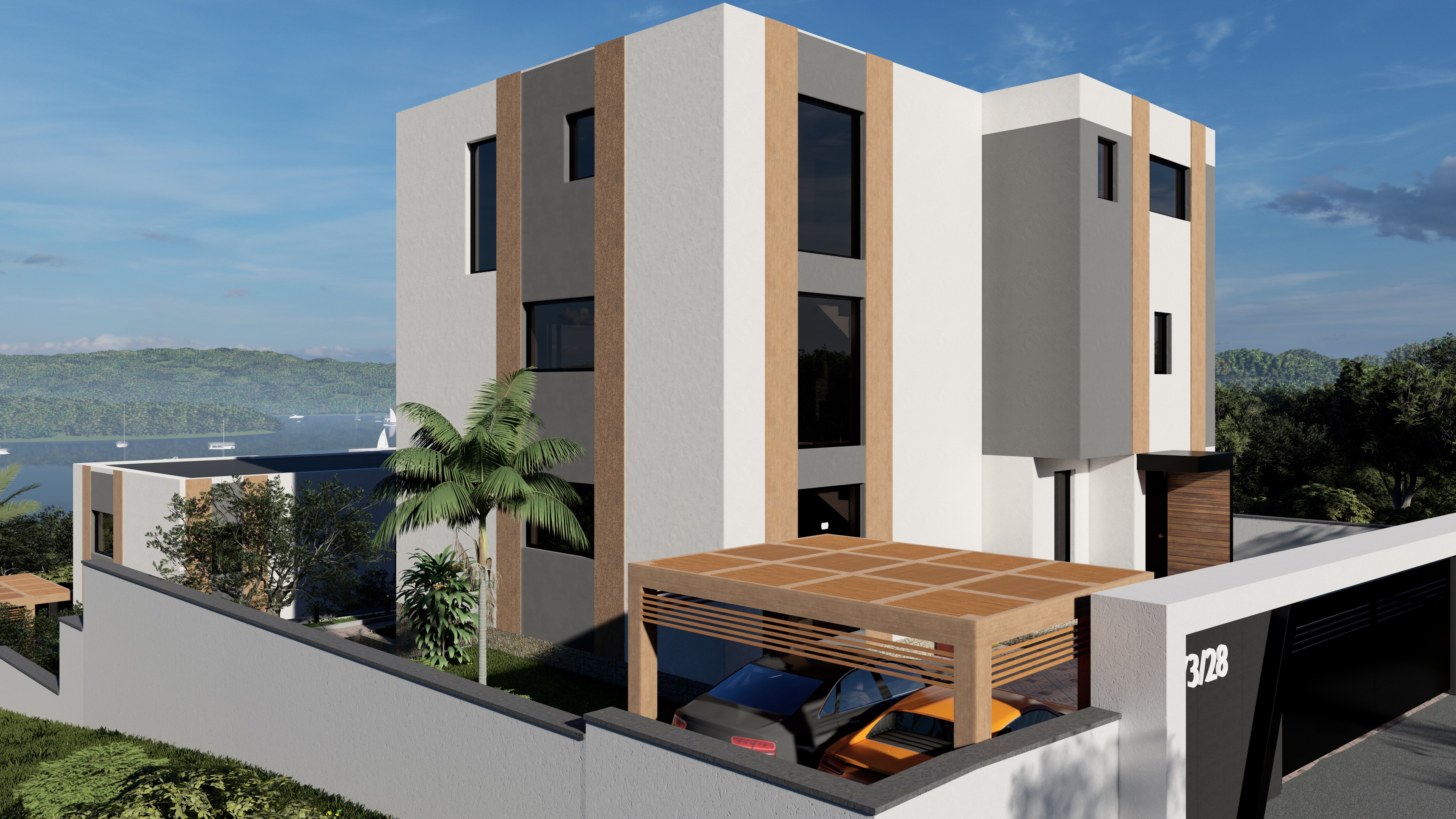 Villa B Front Angle