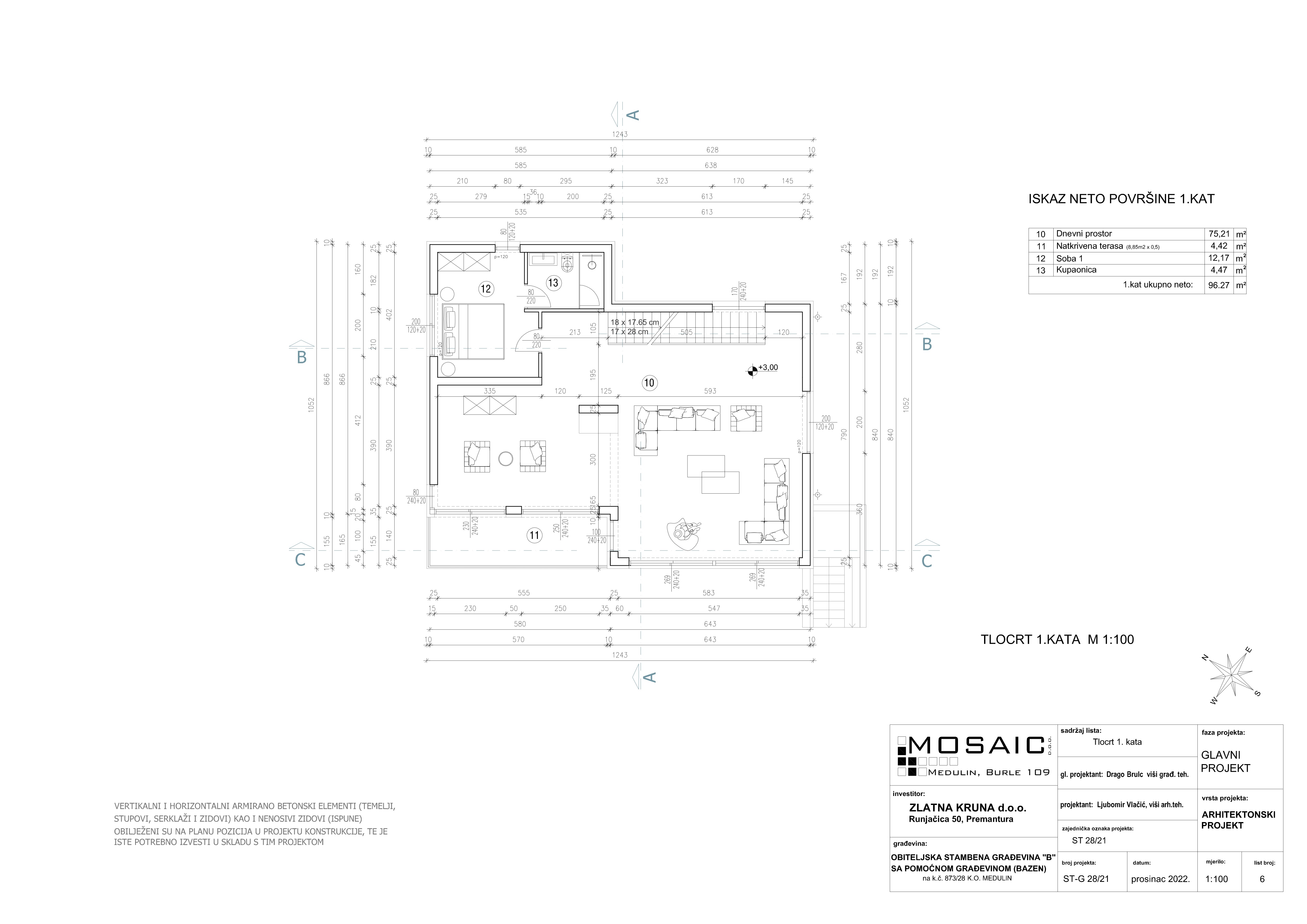 Villa B Basement Plan
